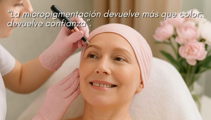 Micropigmentación de cejas y areolas en pacientes oncológicos